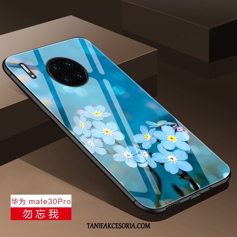 Etui Huawei Mate 30 Pro Silikonowe Kreatywne Telefon Komórkowy, Pokrowce Huawei Mate 30 Pro Anti-fall All Inclusive Niebieski