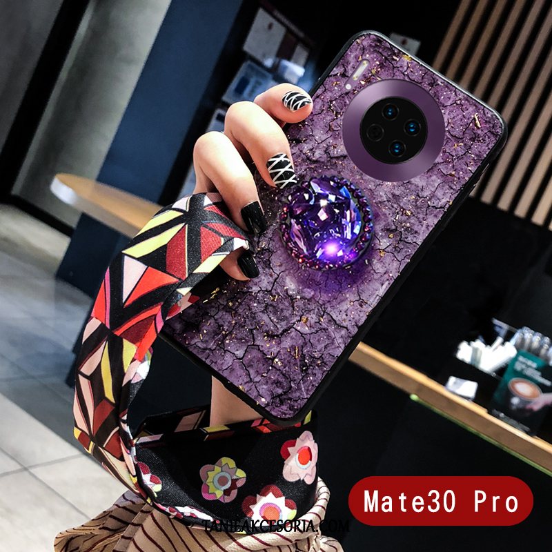 Etui Huawei Mate 30 Pro Vintage Czerwony Netto Jedwab, Futerał Huawei Mate 30 Pro Silikonowe Telefon Komórkowy Zielony