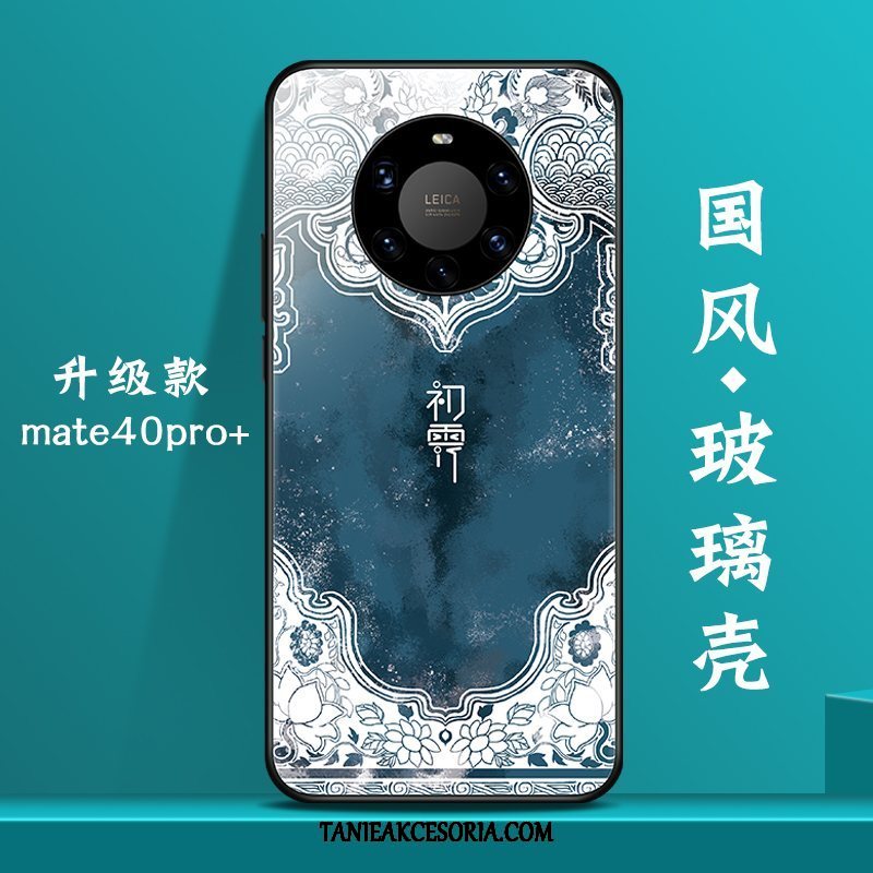 Etui Huawei Mate 40 Pro+ Czerwony Netto Osobowość Szkło, Futerał Huawei Mate 40 Pro+ Tendencja Biały Kreatywne