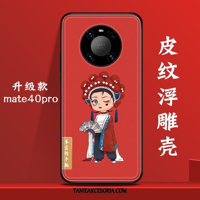 Etui Huawei Mate 40 Pro Piękny Osobowość Telefon Komórkowy, Futerał Huawei Mate 40 Pro Anti-fall Nowy Czerwony Netto