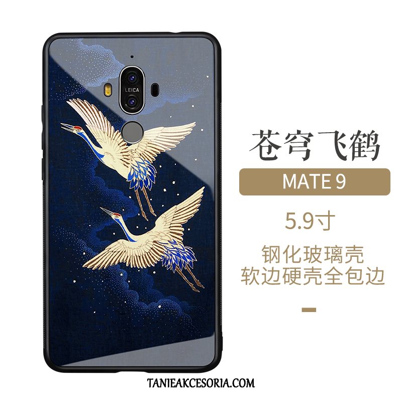 Etui Huawei Mate 9 Cienkie Szkło Silikonowe, Futerał Huawei Mate 9 Niebieski Kreatywne Tendencja