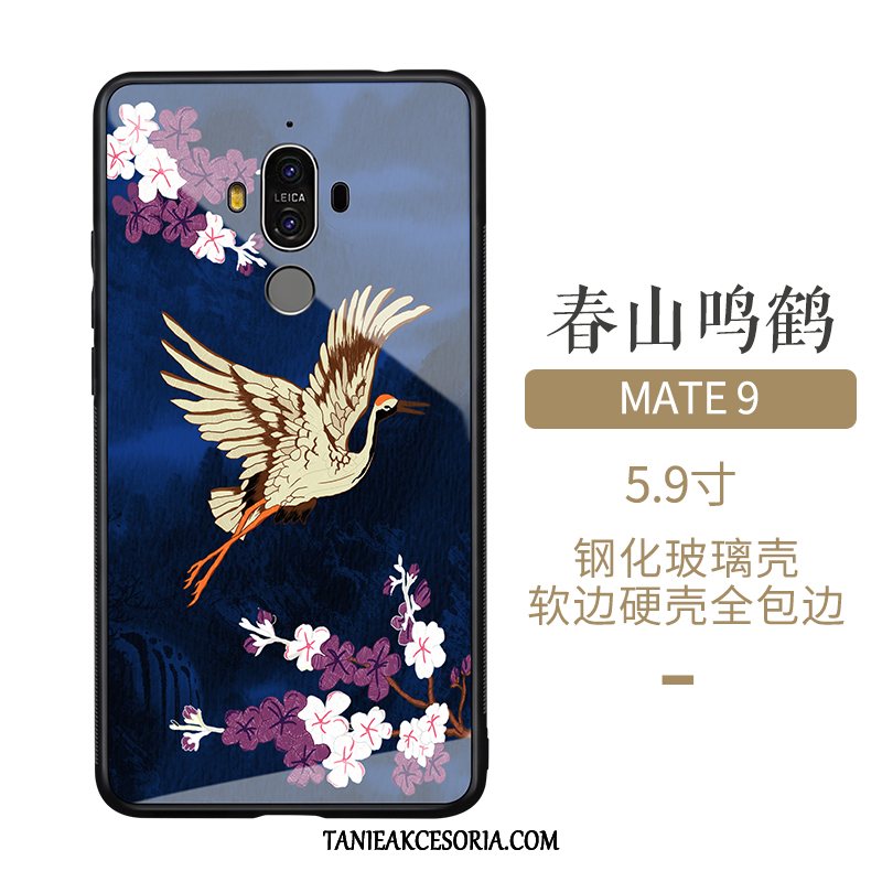 Etui Huawei Mate 9 Cienkie Szkło Silikonowe, Futerał Huawei Mate 9 Niebieski Kreatywne Tendencja