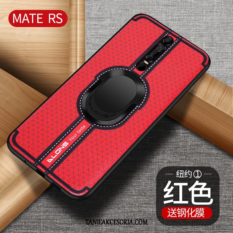 Etui Huawei Mate Rs Magnetyzm Ochraniacz Czerwony, Futerał Huawei Mate Rs Wiatr Nubuku Telefon Komórkowy