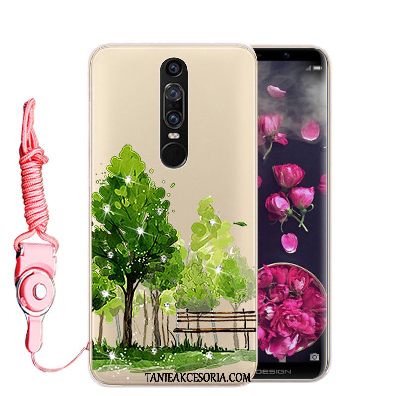 Etui Huawei Mate Rs Miękki Zielony Rhinestone, Pokrowce Huawei Mate Rs Telefon Komórkowy Silikonowe Anti-fall