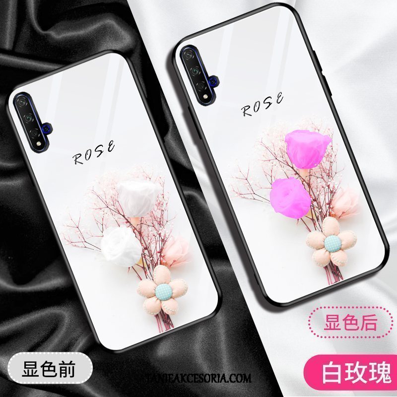 Etui Huawei Nova 5t Fioletowy Modna Marka Szkło, Futerał Huawei Nova 5t Proste Osobowość Moda