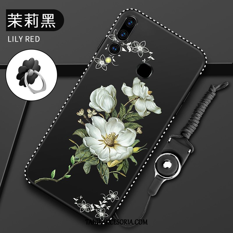 Etui Huawei P Smart+ 2019 Czerwony Netto Telefon Komórkowy All Inclusive, Obudowa Huawei P Smart+ 2019 Nubuku Tendencja Silikonowe