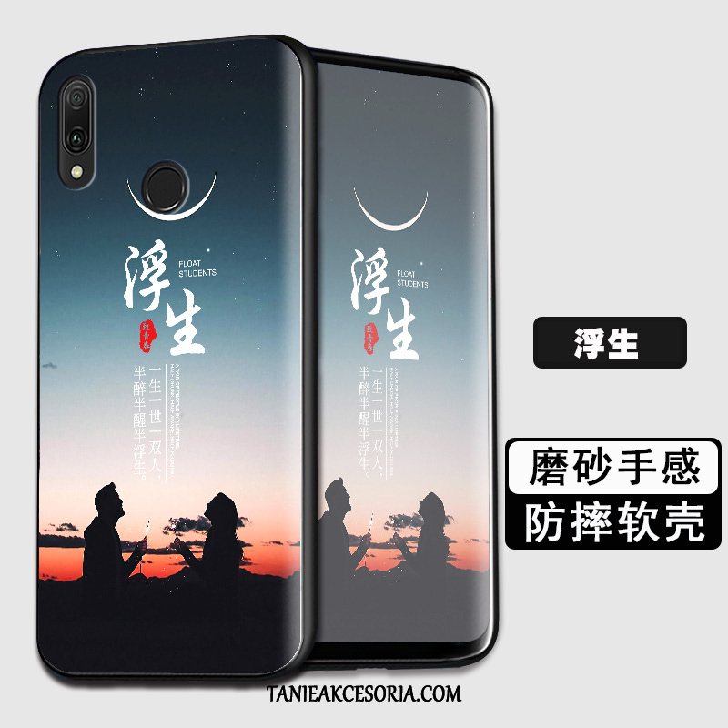 Etui Huawei P Smart 2019 Niebieski Silikonowe Telefon Komórkowy, Obudowa Huawei P Smart 2019 Tendencja Ochraniacz Miękki