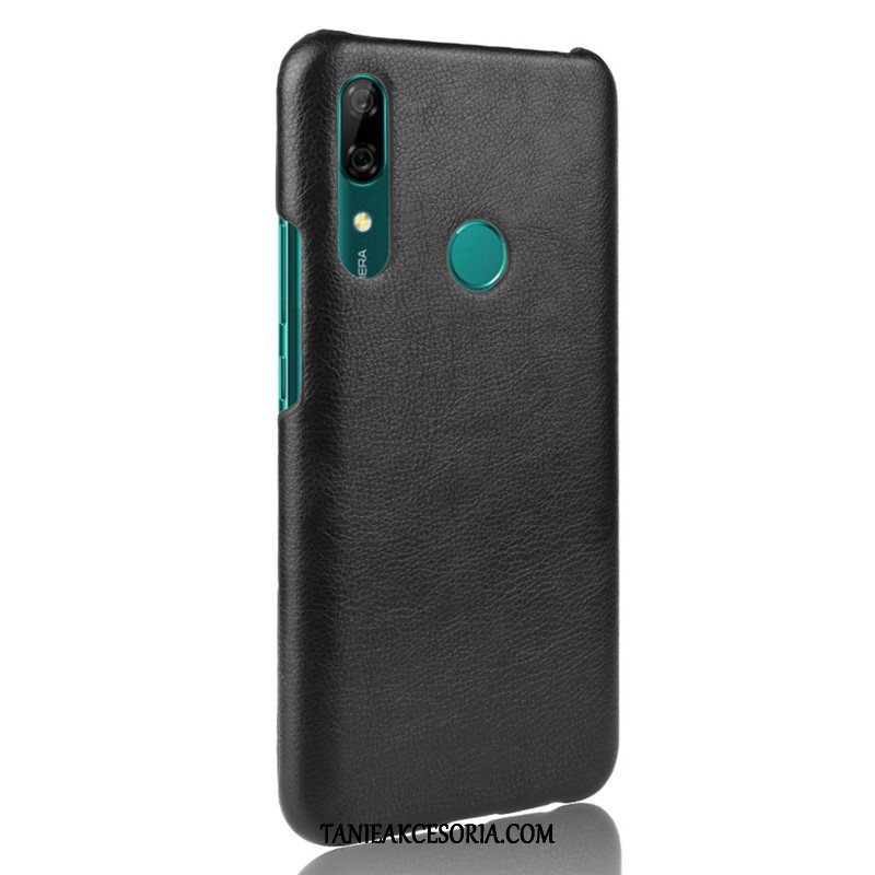 Etui Huawei P Smart Z Czarny Litchi Skóra, Obudowa Huawei P Smart Z Vintage Telefon Komórkowy Anti-fall