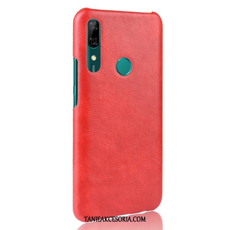 Etui Huawei P Smart Z Czarny Litchi Skóra, Obudowa Huawei P Smart Z Vintage Telefon Komórkowy Anti-fall