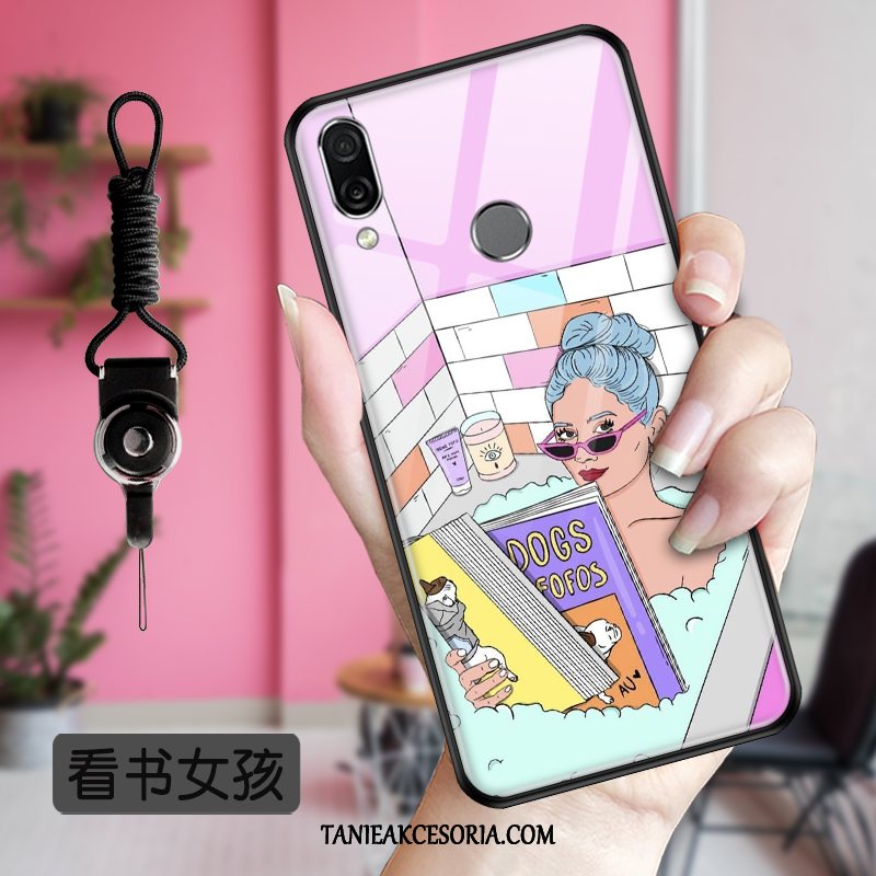 Etui Huawei P Smart Z Moda Lustro Ochraniacz, Obudowa Huawei P Smart Z Szkło Purpurowy Europa