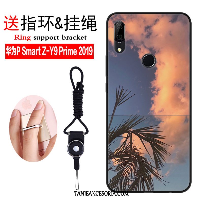 Etui Huawei P Smart Z Niebieski Ochraniacz Nubuku, Pokrowce Huawei P Smart Z Proste Telefon Komórkowy Wiatr