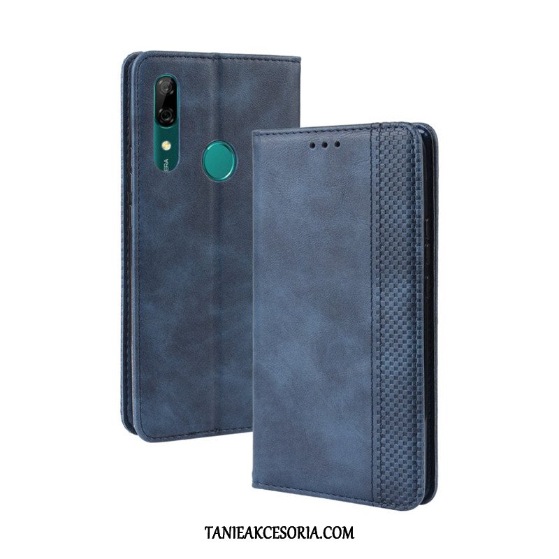 Etui Huawei P Smart Z Vintage Czerwony Telefon Komórkowy, Obudowa Huawei P Smart Z Ochraniacz Skórzany Futerał Magnetyzm