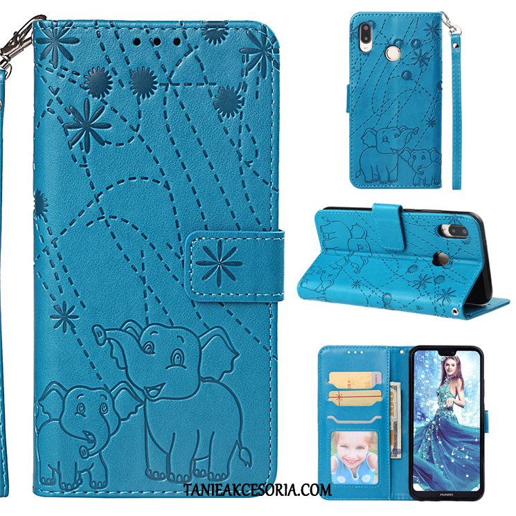 Etui Huawei P20 Lite Klapa Miękki Kreskówka, Obudowa Huawei P20 Lite Zielony Skórzany Futerał Telefon Komórkowy