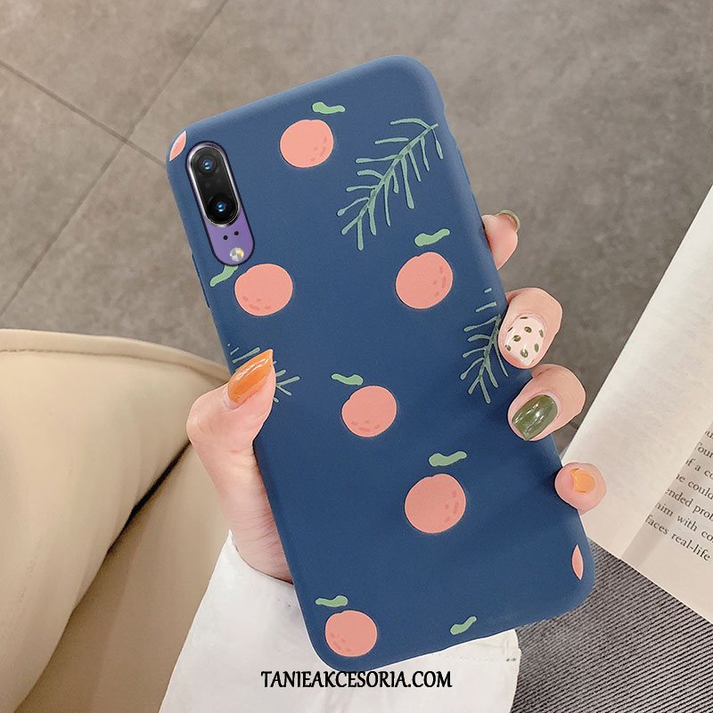 Etui Huawei P20 Osobowość Silikonowe Czerwony Netto, Pokrowce Huawei P20 Mały Nubuku Owoce Orange