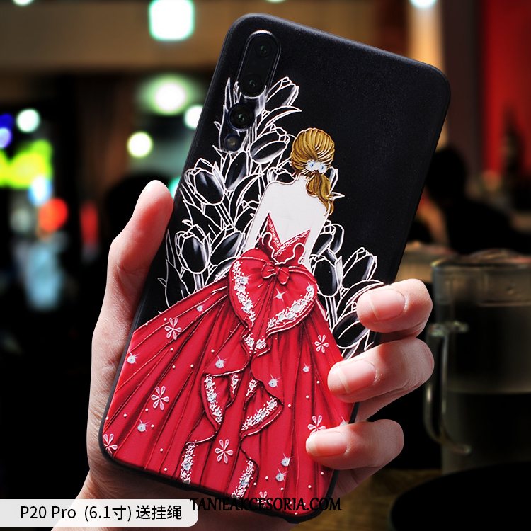 Etui Huawei P20 Pro All Inclusive Silikonowe Telefon Komórkowy, Obudowa Huawei P20 Pro Kreatywne Czarny Ochraniacz