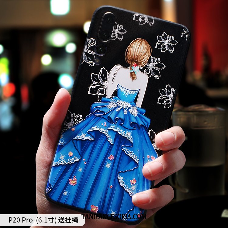 Etui Huawei P20 Pro All Inclusive Silikonowe Telefon Komórkowy, Obudowa Huawei P20 Pro Kreatywne Czarny Ochraniacz