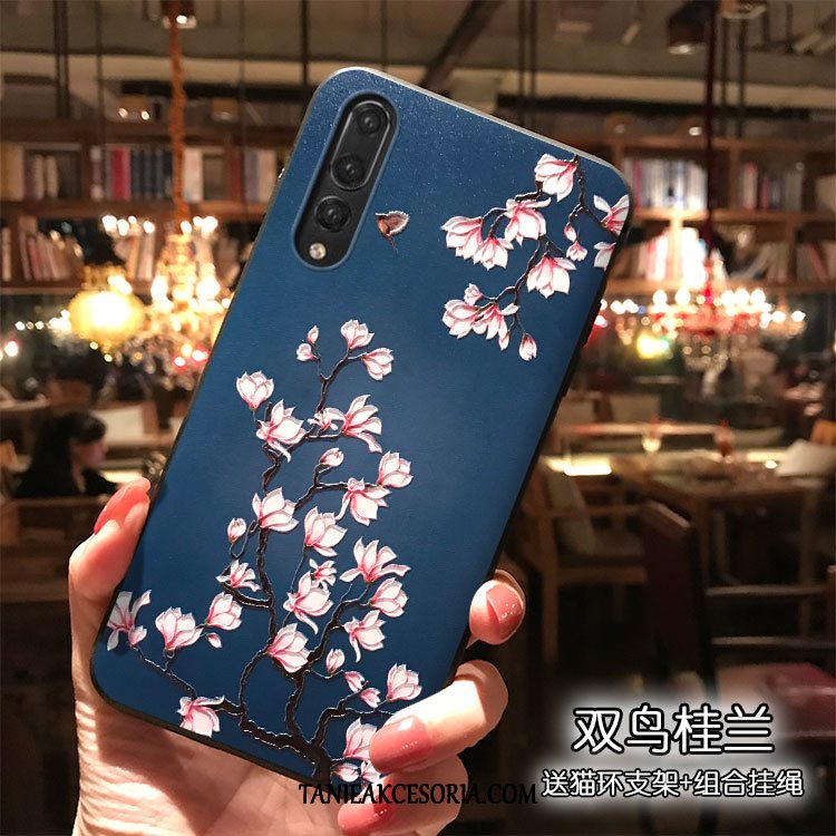 Etui Huawei P20 Pro Telefon Komórkowy Osobowość Silikonowe, Futerał Huawei P20 Pro Wspornik Niebieski Kreskówka