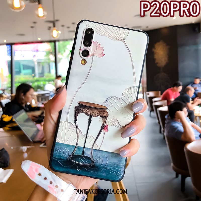 Etui Huawei P20 Pro Wiszące Ozdoby All Inclusive Telefon Komórkowy, Obudowa Huawei P20 Pro Ochraniacz Niebieski Relief