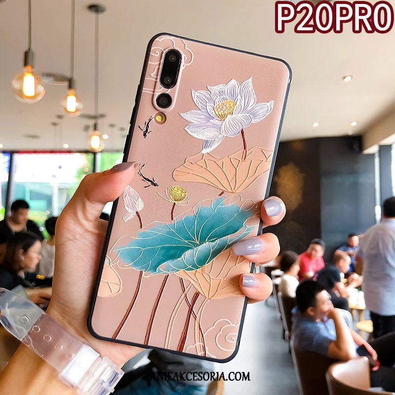 Etui Huawei P20 Pro Wiszące Ozdoby All Inclusive Telefon Komórkowy, Obudowa Huawei P20 Pro Ochraniacz Niebieski Relief