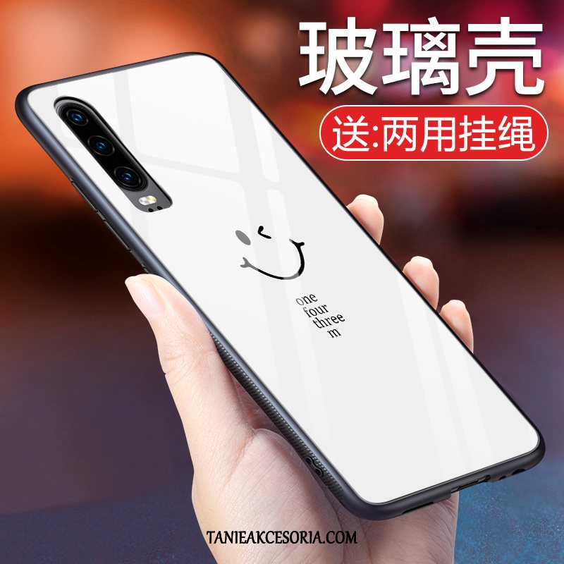 Etui Huawei P30 Biały Telefon Komórkowy Smile, Obudowa Huawei P30 Proste All Inclusive Piękny