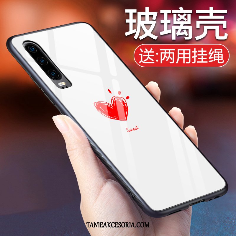 Etui Huawei P30 Biały Telefon Komórkowy Smile, Obudowa Huawei P30 Proste All Inclusive Piękny