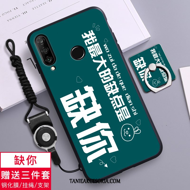 Etui Huawei P30 Lite Anti-fall Telefon Komórkowy Zielony, Pokrowce Huawei P30 Lite Kreskówka Silikonowe