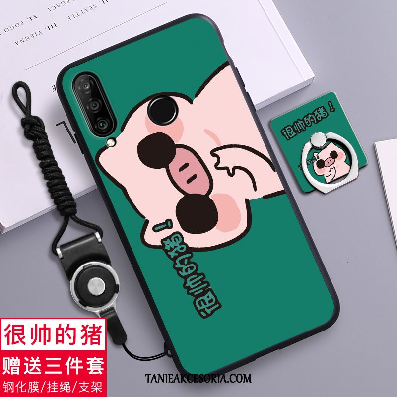 Etui Huawei P30 Lite Anti-fall Telefon Komórkowy Zielony, Pokrowce Huawei P30 Lite Kreskówka Silikonowe