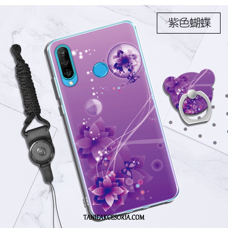 Etui Huawei P30 Lite Moda Zielony Miękki, Pokrowce Huawei P30 Lite Wiszące Ozdoby Telefon Komórkowy