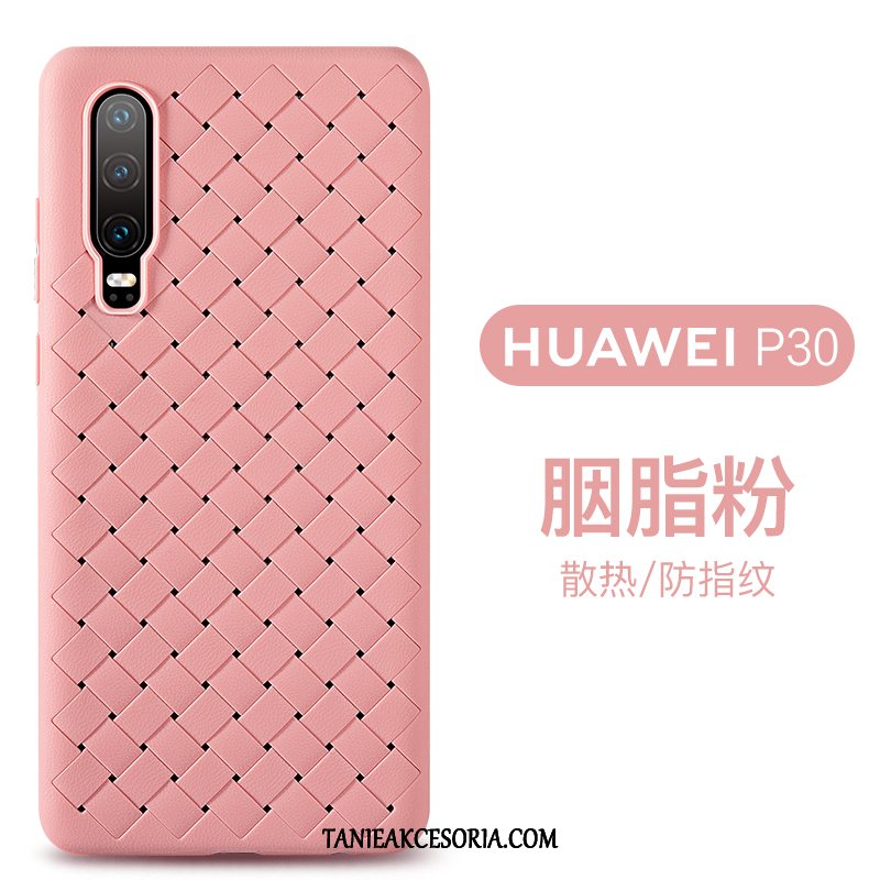 Etui Huawei P30 Miękki Przeplatane Skóra, Obudowa Huawei P30 Nowy Telefon Komórkowy Anti-fall