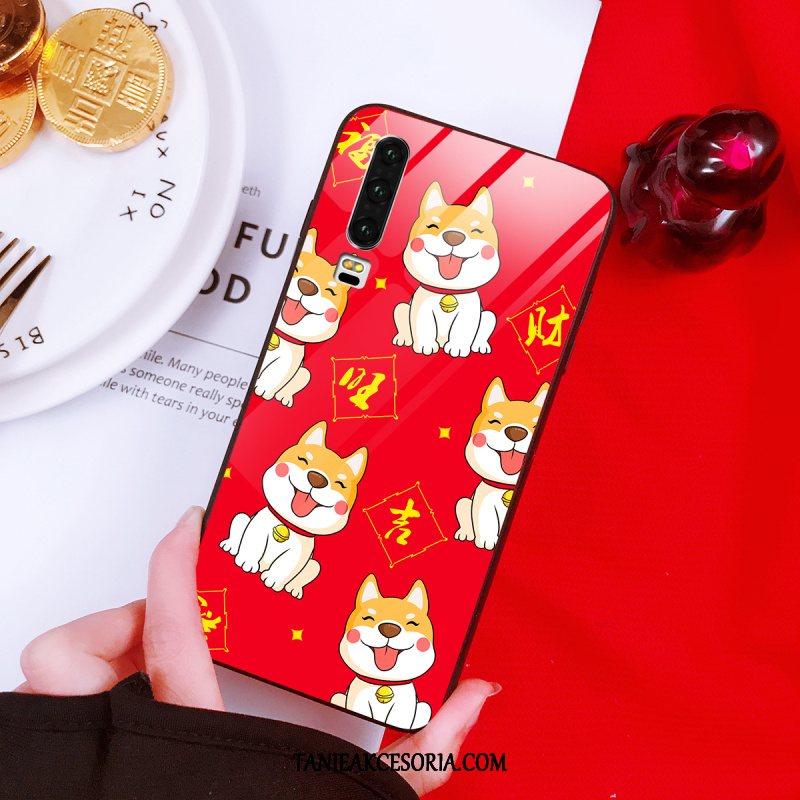 Etui Huawei P30 Osobowość Nowy Chiński Styl, Pokrowce Huawei P30 Modna Marka Bóg Bogactwa Kotek