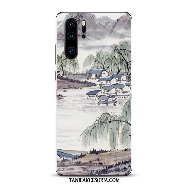 Etui Huawei P30 Pro Chiński Styl Atrament All Inclusive, Obudowa Huawei P30 Pro Młodzież Biały Lustro