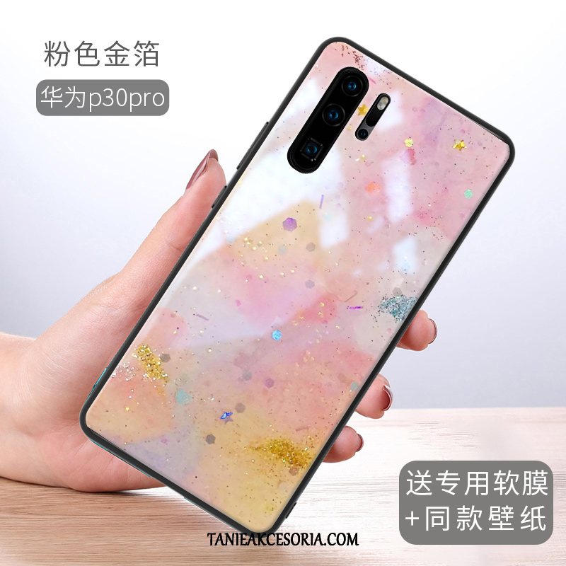 Etui Huawei P30 Pro Cienkie Piękny Czerwony Netto, Obudowa Huawei P30 Pro Złoto Kreatywne All Inclusive