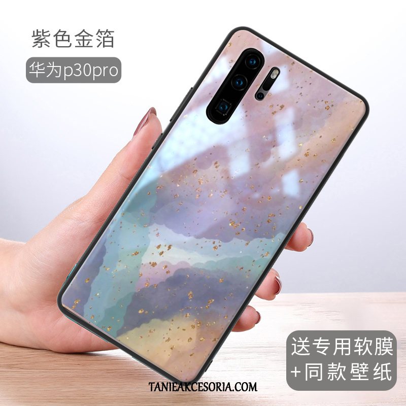 Etui Huawei P30 Pro Cienkie Piękny Czerwony Netto, Obudowa Huawei P30 Pro Złoto Kreatywne All Inclusive