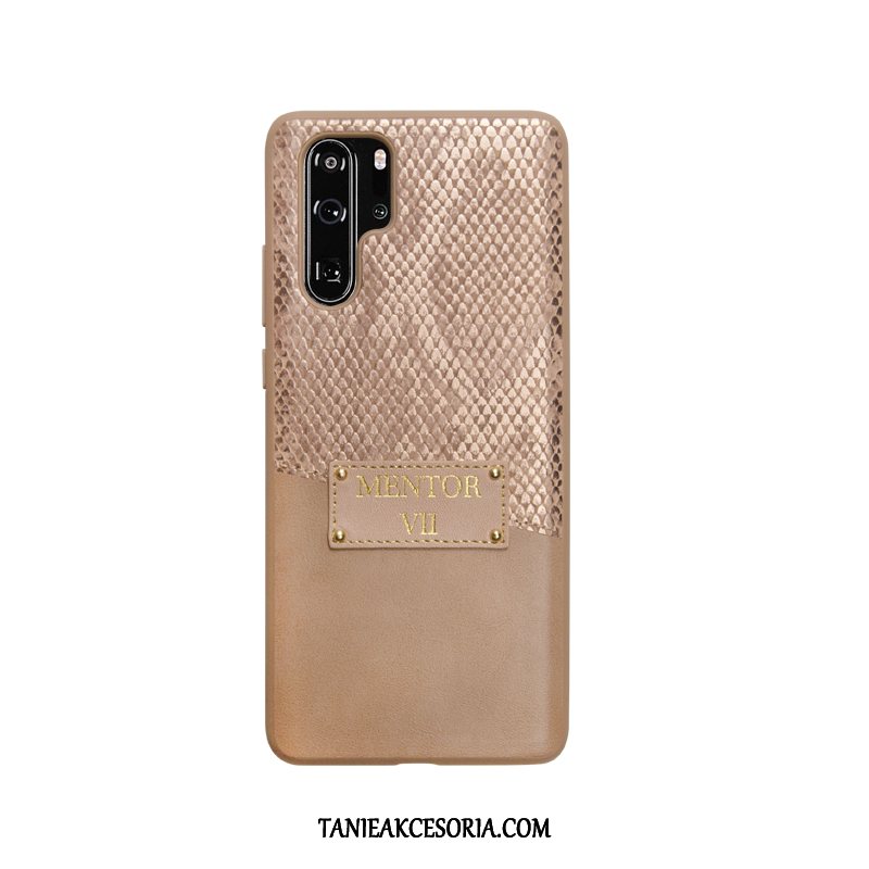 Etui Huawei P30 Pro Lampart All Inclusive Modna Marka, Futerał Huawei P30 Pro Osobowość Anti-fall Czarny