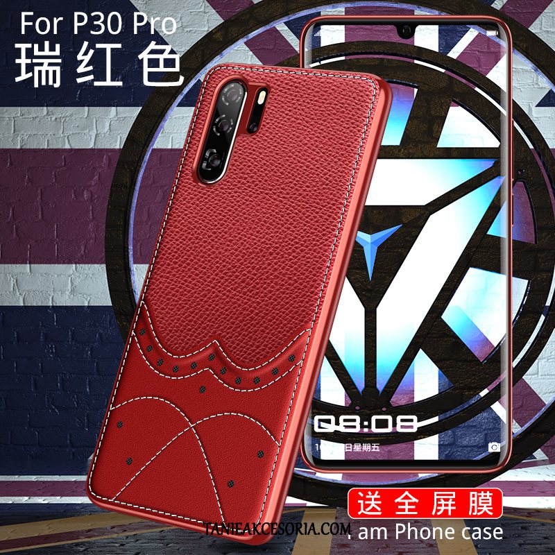 Etui Huawei P30 Pro Miękki Wysoki Koniec Telefon Komórkowy, Pokrowce Huawei P30 Pro Ochraniacz Cienkie Czerwony