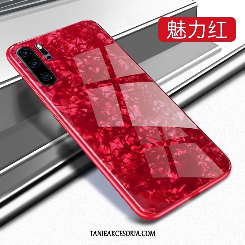 Etui Huawei P30 Pro Ochraniacz Anti-fall Telefon Komórkowy, Obudowa Huawei P30 Pro Osobowość Szkło Czerwony