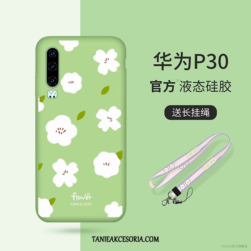 Etui Huawei P30 Wiszące Ozdoby Silikonowe Tendencja, Obudowa Huawei P30 Ochraniacz Czarny Telefon Komórkowy