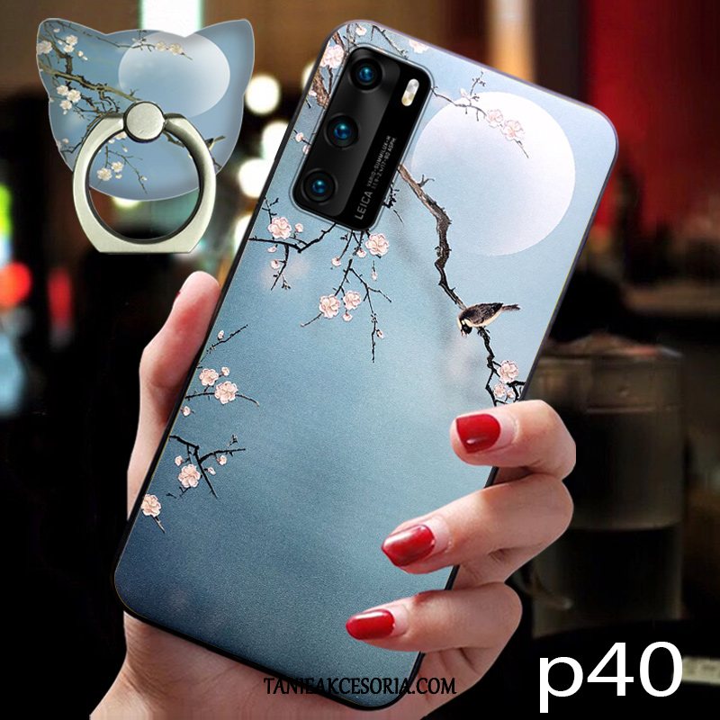 Etui Huawei P40 Anti-fall Różowe All Inclusive, Obudowa Huawei P40 Ochraniacz Vintage Miękki