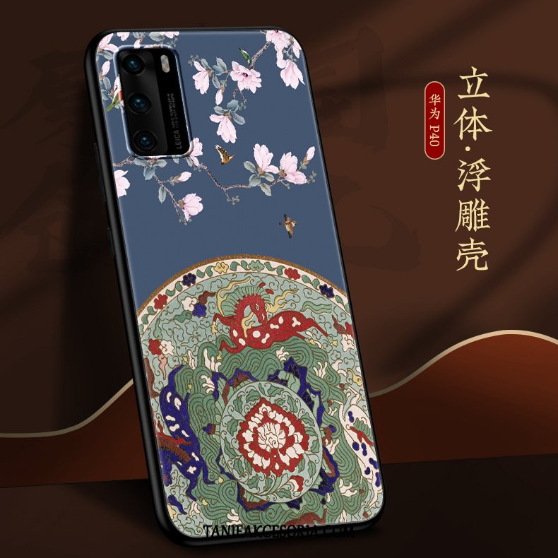 Etui Huawei P40 Modna Marka Anti-fall Nubuku, Pokrowce Huawei P40 Cienkie Chiński Styl Nowy Beige Farbe