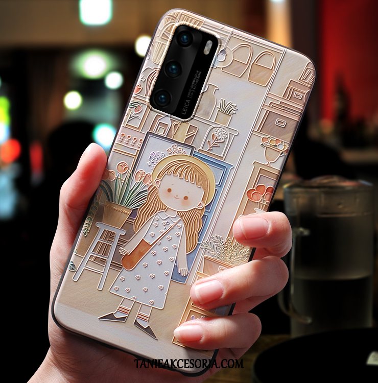 Etui Huawei P40 Piękny Niebieski Kreskówka, Futerał Huawei P40 Cienkie All Inclusive Zakochani