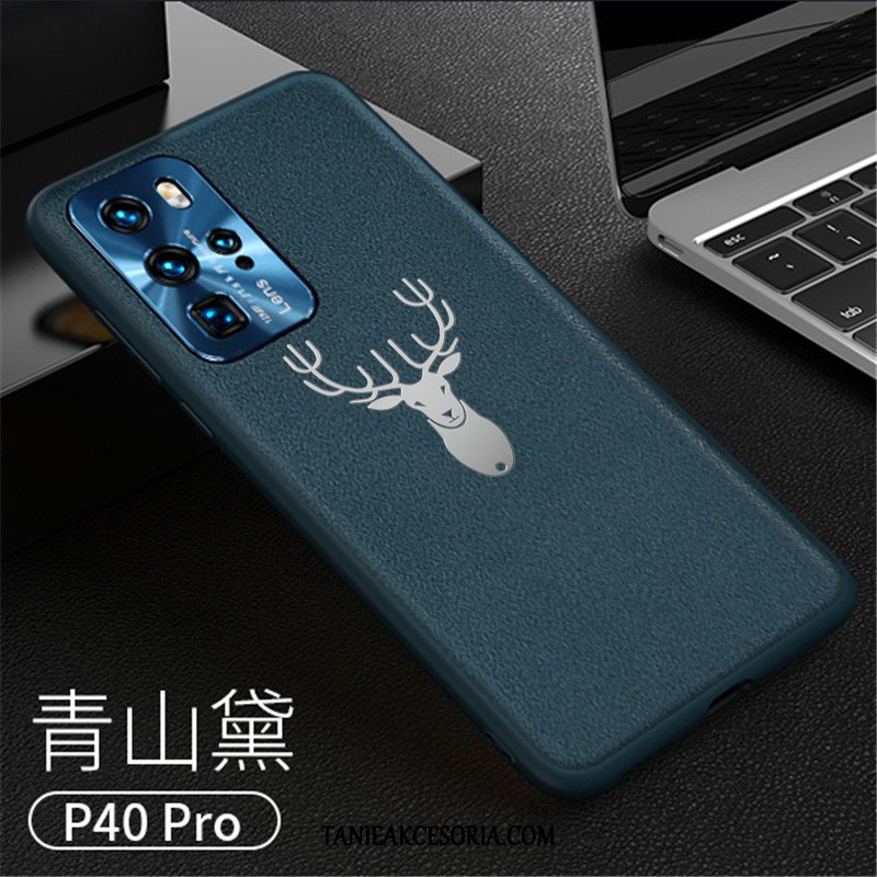 Etui Huawei P40 Pro All Inclusive Silikonowe Prawdziwa Skóra, Futerał Huawei P40 Pro Kreatywne Telefon Komórkowy Modna Marka