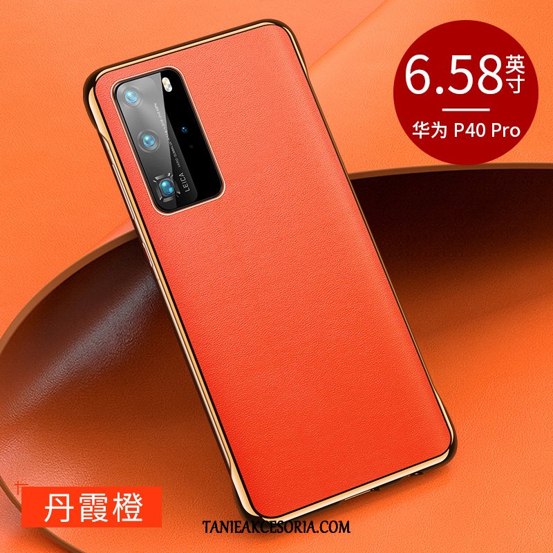 Etui Huawei P40 Pro Biznes Jakość Granica, Obudowa Huawei P40 Pro Tendencja Czerwony Netto Wysoki Koniec