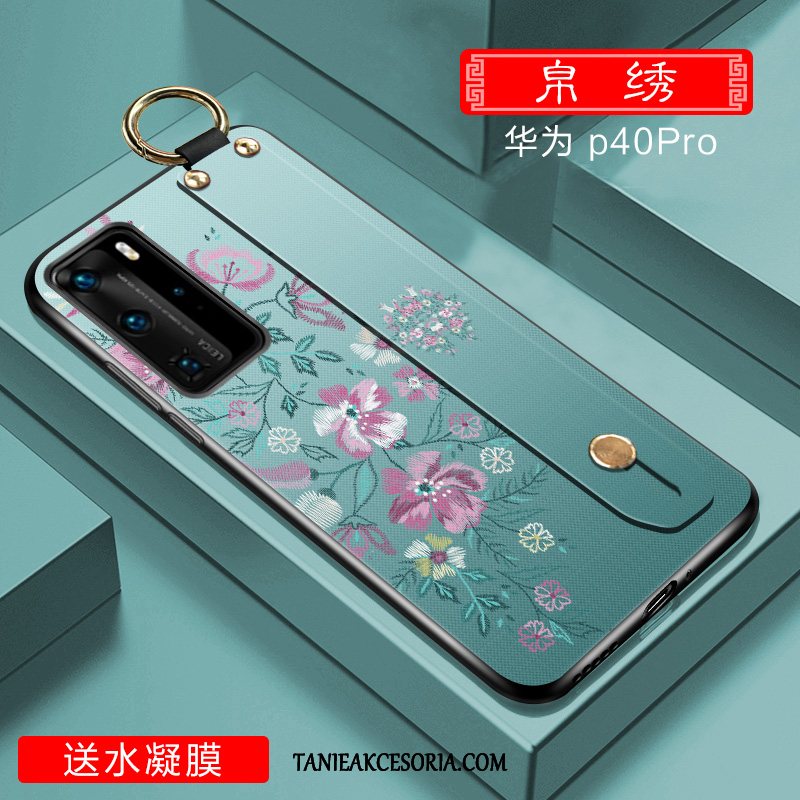 Etui Huawei P40 Pro Nubuku Kreatywne Zielony, Obudowa Huawei P40 Pro Wysoki Koniec Anti-fall Ochraniacz