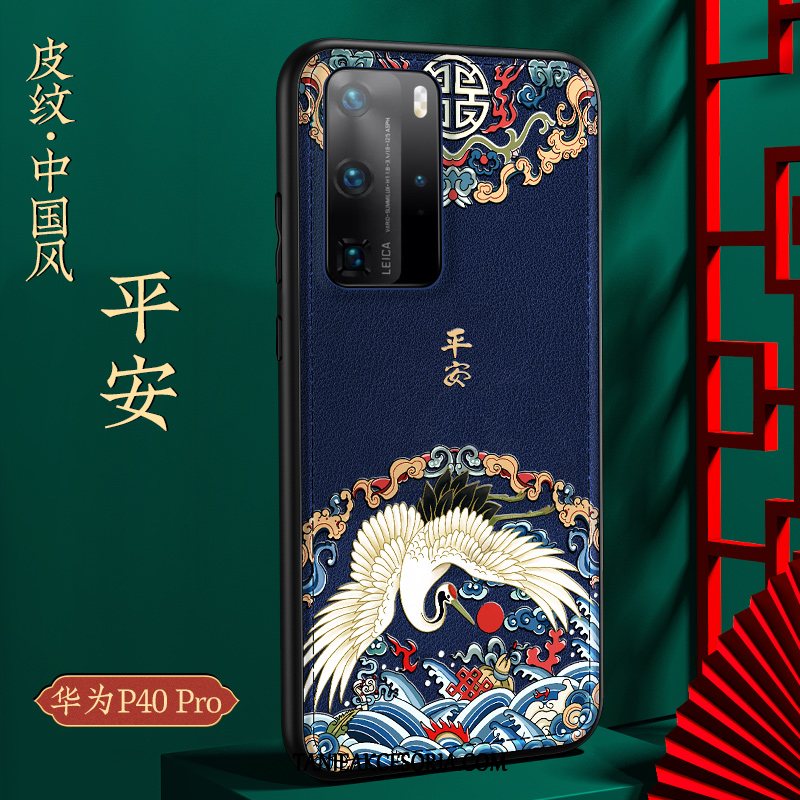 Etui Huawei P40 Pro Ochraniacz Tendencja Miękki, Pokrowce Huawei P40 Pro Jakość Niebieski Silikonowe