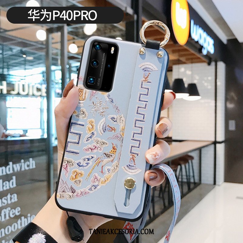 Etui Huawei P40 Pro Purpurowy Miękki Wzór, Futerał Huawei P40 Pro Telefon Komórkowy Chiński Styl Tendencja