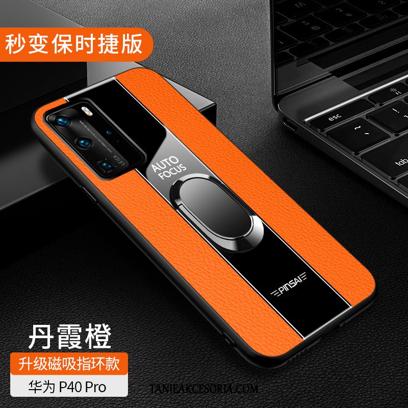 Etui Huawei P40 Pro Silikonowe Czerwony Netto Ochraniacz, Futerał Huawei P40 Pro Osobowość Anti-fall Telefon Komórkowy Orange