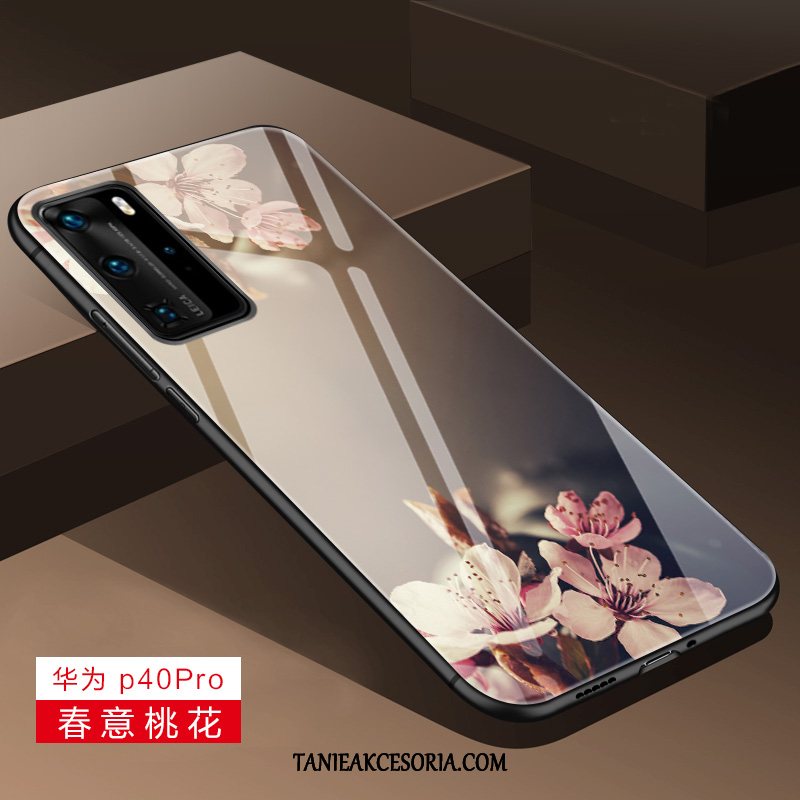 Etui Huawei P40 Pro Telefon Komórkowy All Inclusive Szkło, Obudowa Huawei P40 Pro Kreatywne Jasny Niebieski Świecące