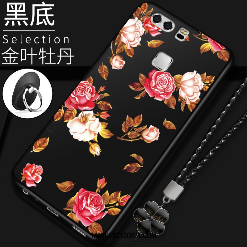 Etui Huawei P9 Ochraniacz All Inclusive Nubuku, Futerał Huawei P9 Anti-fall Tendencja Czerwony