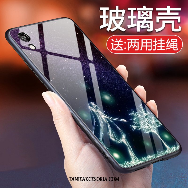 Etui Huawei Y5 2019 Czerwony Netto Telefon Komórkowy Ochraniacz, Pokrowce Huawei Y5 2019 Purpurowy Szkło Hartowane Anti-fall