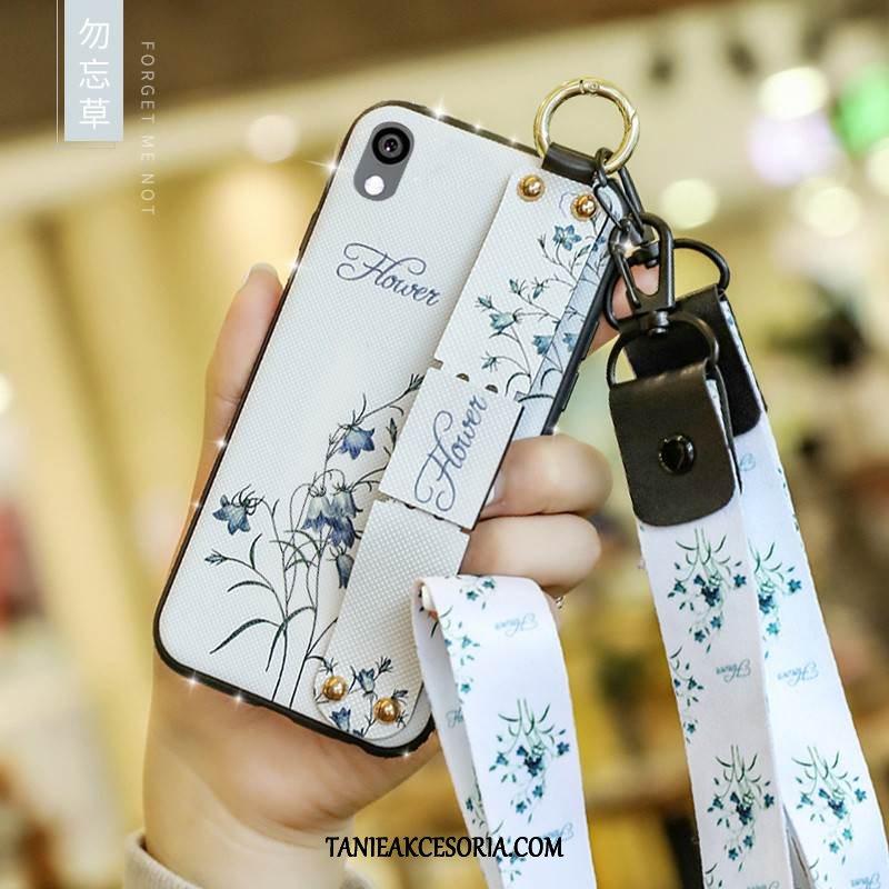 Etui Huawei Y5 2019 Niebieski Wisząca Szyja Czerwony Netto, Pokrowce Huawei Y5 2019 Z Kryształkami Telefon Komórkowy